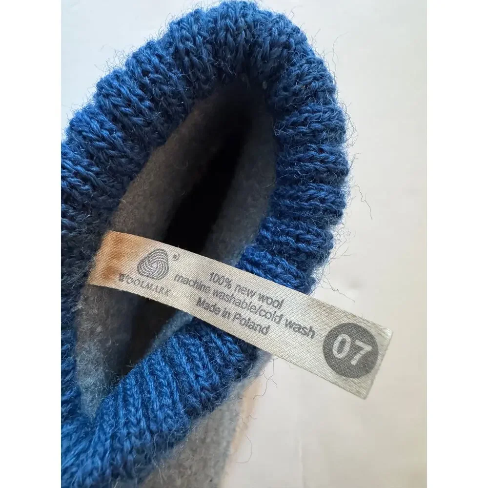 Garnet Hill wool shark slippers